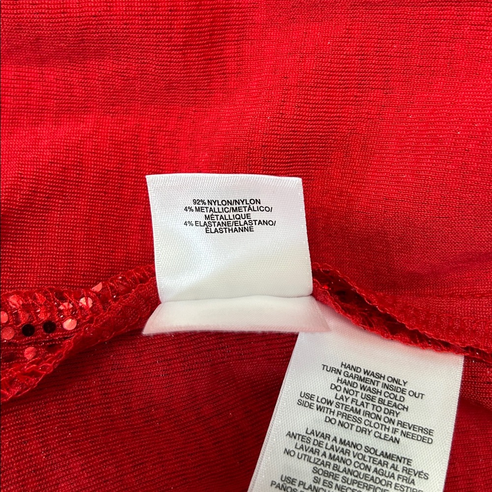 NWT Anne Klein Red Sequin Jacket - Picture 13 of 16